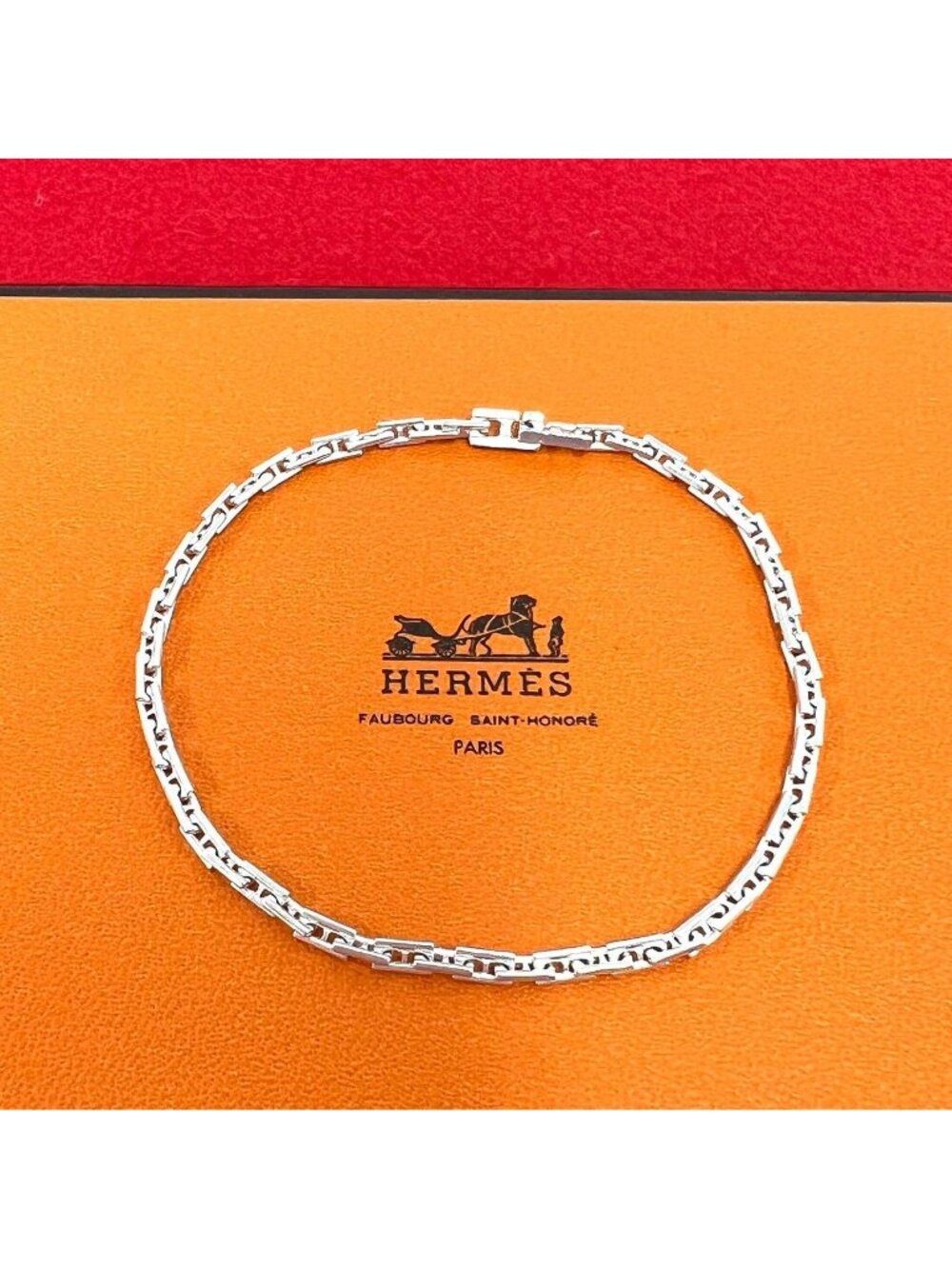 Hermes Vintage Hercules PM Bracelet 925 Sterling Silver